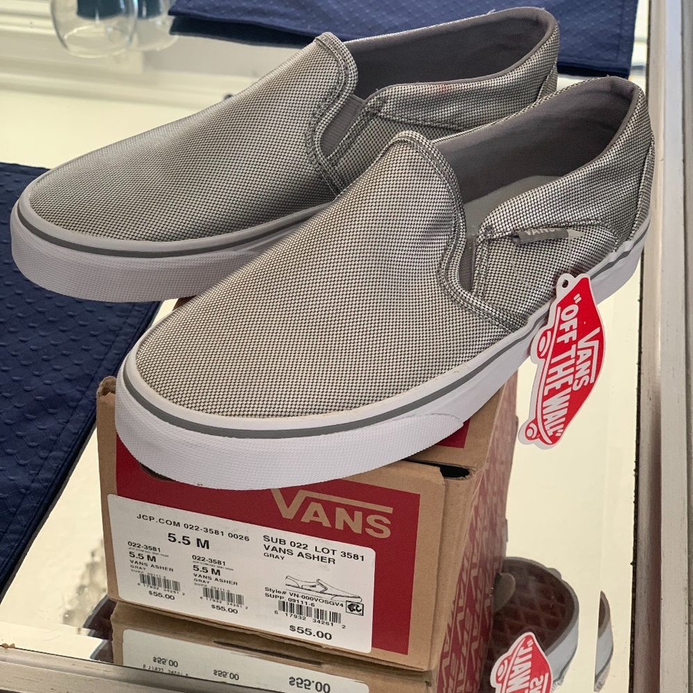 Vans Asher Gray Slip-On
